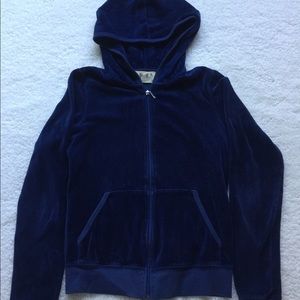 Juicy Hoodie Blue Zipper J